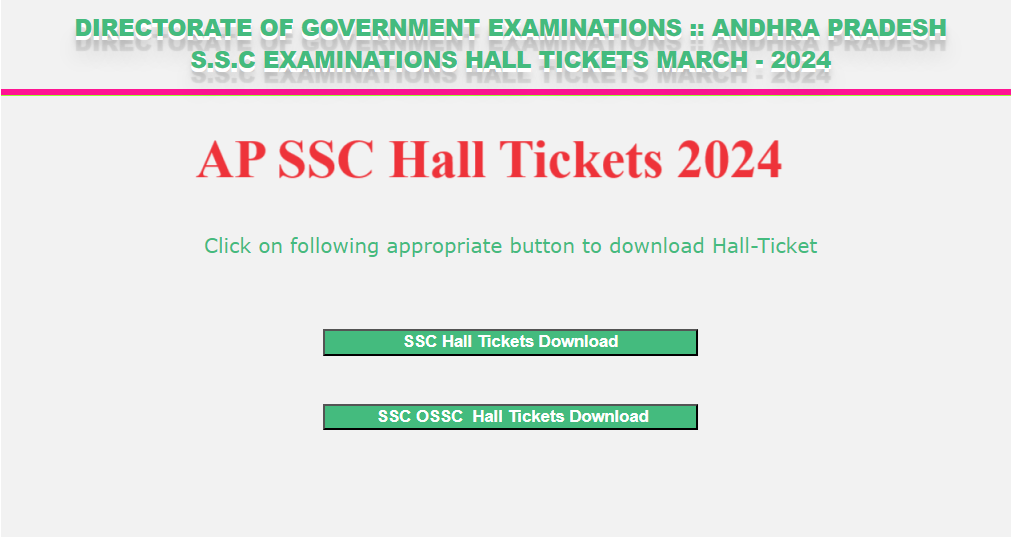 BSEAP SSC March Hall Tickets 2024 Download Link