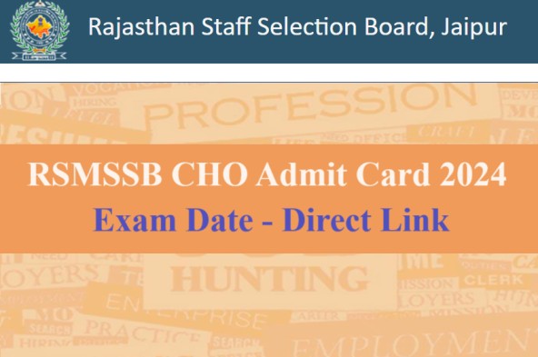 RSMSSB CHO Admit Card 2024 Link