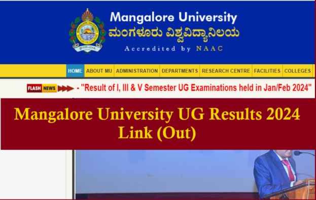 Mangalore University UG Results 2024 Link