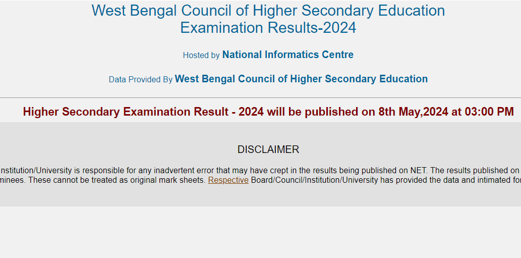 West Bengal HS Result 2024 Link (Out) Wbresults.nic.in WBCHSE 12th ...