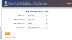 MJPRU Results 2024 Link (Out) Mjpruiums.in BA B.Sc B.Com Part 1 2 3 ...