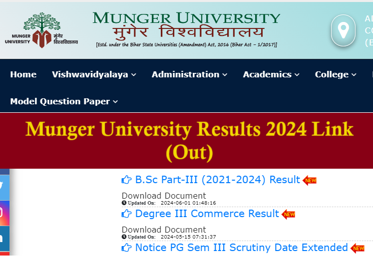 Munger University Results 2024 Link