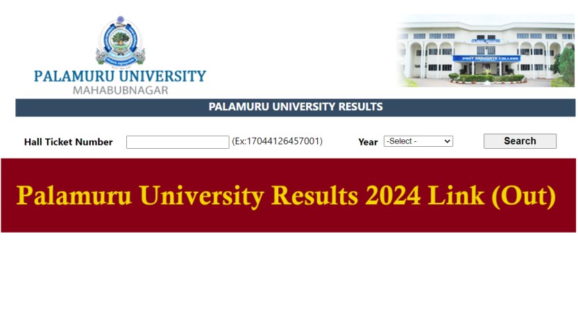 Palamuru University Results 2024 Link