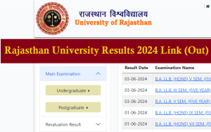 Rajasthan University Results 2024 Link (Out) result.uniraj.ac.in BA B ...