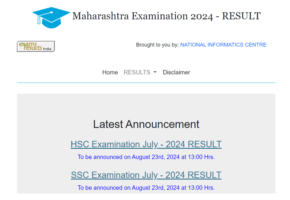 Maharashtra SSC HSC July 2024 Result Link